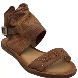 Miz Mooz Sandal leather Forge Brandy - Medium hobo very cute! 9.5-10/EURO41